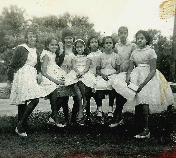 Boarders 60_61 Mary Mathews, Purnima Chakravorty, Unknown, Susan Jacob, Unknown, Unknown, Meera Nair, Sally Cherian